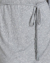 Light Grey Kimono Wrap Dress