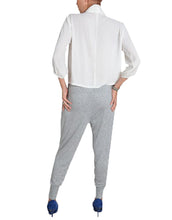 Light Grey Sequin Harem Pants