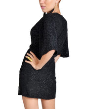 Black Kimono Wrap Dress