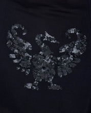 Black Oversized Peacock Top