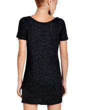 Black Sequin Shift Dress