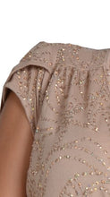 Nude Sequin Mini Wrap Dress