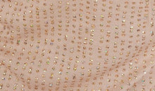 Nude Flared Sequin Racerback Dress