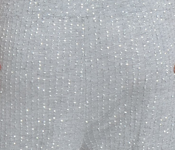 Light Grey Sequin Harem Pants