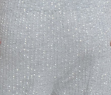 Light Grey Sequin Harem Pants
