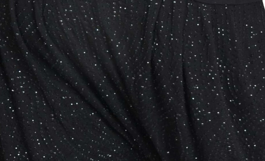 Black Sequin Harem Pants
