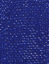 Deep Blue Long Sleeve Bodycon Dress With Beads & Sequins