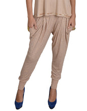 Nude Sequin Harem Pants