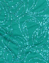 Emerald Green Sequin Mini Wrap Dress