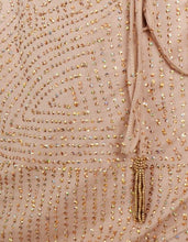 Nude Kimono Wrap Dress